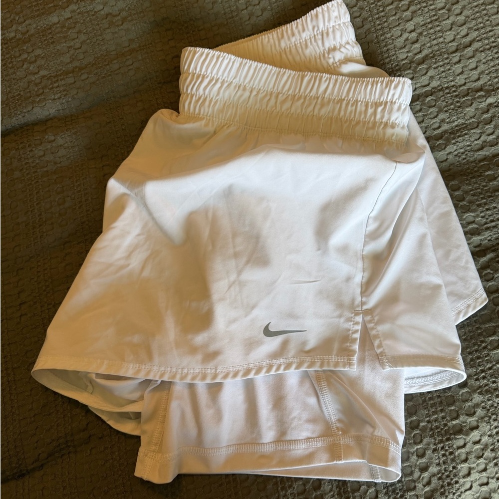 Nike White Tennis Skort with Built-In Shorts